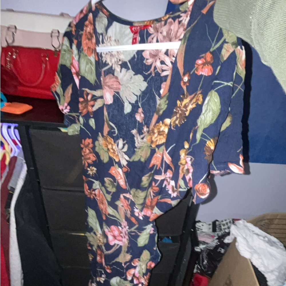 Floral Wrap Dress guess